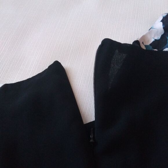 Apt. 9 Floral Pattern Lightweight Mesh High Low Sleeveless Blouse Women's Medium - Picture 9 of 14